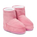 Замшевые зимние ботинки icon Moon Boot Kids, розовый - фото