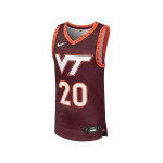 Реплика баскетбольной майки Big Boys # 20 Maroon Virginia Tech Hokies Team Nike, красный - фото 3