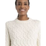 Свитер Icebreaker Cable Knit Merino Crew Neck, бежевый - фото 4