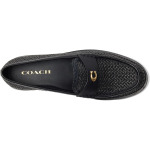 Лоферы COACH Jolene Raffia Loafer, цвет Black/Black - фото 2