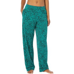 Пижамный комплект DKNY Long Sleeve Notch PJ Set, цвет Green Animal - фото 4