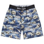 Шорты Palm Angels Sharks Easy Shorts, цвет Blue Black - фото