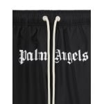 Palm Angels плавки-шорты с логотипом, черный - фото 3