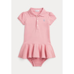 Повседневное платье STRETCH MESH POLO DRESS & BLOOMER Ralph Lauren, розовый - фото