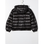 Moncler Enfant пуховик с капюшоном, черный - фото 2