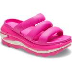 Туфли Crocs Mega Crush Triple Strap Sandal, цвет Pink Crush - фото