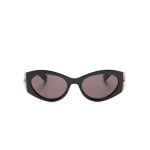 Gucci Eyewear солнцезащитные очки с логотипом Double G, черный - фото