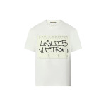 Новые квартальные продукты LV T-shirt Men Louis Vuitton, белый - фото