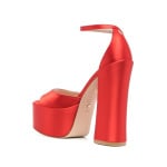 Stuart Weitzman босоножки Skyhigh 145 на платформе, красный - фото 3