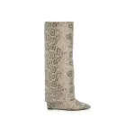 Сапоги Evander Foldover Boot Madden Girl, цвет beige_blacksnakeprint - фото 5