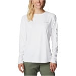 Лонгслив Columbia PFG Tidal Deflector Long Sleeve, белый - фото