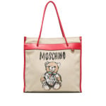 Moschino сумка-тоут с принтом Teddy Bear, нейтральный цвет - фото