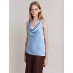 Топ Ghost Riley Cowl Neck Sleeveless Satin, цвет vista/blue - фото 3