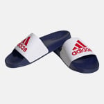 Шлепанцы Adilette Adidas, белый - фото 4