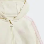 Спортивный костюм adidas Sportswear «ESSENTIALS FULLZIP HOODED JOGGING SUIT», (2 шт.), цвет Ivory / Clear Pink - фото 7