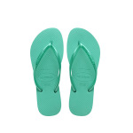 Тонкие женские пляжные тапочки Havaianas, зеленый - фото