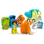 Пластиковый конструктор Duplo town мусоровоз 10987 обучающий набор для детей энтузиастов переработки отходов (15 предметов) Lego - фото 2