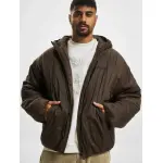 Всепогодная куртка Sean John " Sean John Men's JM224-017-02 Script Logo Round Padded Jacket" (1 шт.), с капюшоном, коричневый - фото