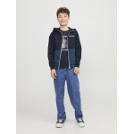 Легкая куртка JJERUSH BLOCKING HOOD Jack & Jones Junior, цвет navy blazer/blue/white - фото 2