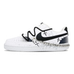 Кроссовки Nike Court Vision 1 Skateboarding Shoes Men Low-top Black/white, белый - фото