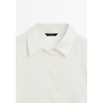 Рубашка PLAIN WITH LONG SLEEVES Massimo Dutti, белый - фото 3