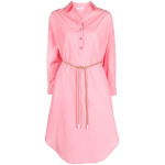 Peserico belted shirt dress, розовый - фото