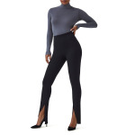 Узкие брюки Spanx Perfect с разрезом спереди, черный - фото 3