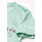 Футболка Columbia Little BrookShort Sleeve Tee, цвет New Mint Butterflyscape - фото 3