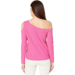 Топ Michael Kors Asymmetrical Cold-Shoulder Top, цвет Cerise - фото