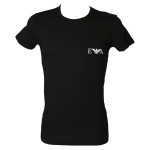 Футболка Emporio Armani Bold Monogram 2-Pack T-Shirt, цвет Black/Black - фото 2