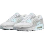 Женские кроссовки Nike Air Max 90, цвет Weiß/Helles Silber/Gletscherblau - фото 6