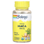 Пищевая добавка Solaray Organic Maca 500 мг, 100 органических капсул - фото