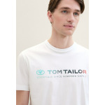 Футболка с принтом MIT LOGO  TOM TAILOR, белый - фото 2