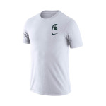 Мужская белая футболка с логотипом Michigan State Spartans DNA Performance Nike, белый - фото 3