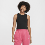 Топ Nike Sportswear Girls' Ribbed Tank Top, черный - фото