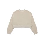 MM6 Maison Margiela Kids укороченная толстовка с логотипом, нейтральный цвет - фото 2