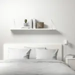 Полка настенная, белая, 120x20 см, BERGSHULT/PERSHULT IKEA - фото 3