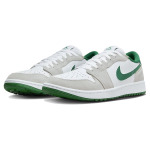 Jordan Air Jordan 1 винтажные баскетбольные кроссовки мужские, White/Gray/Green - фото 3