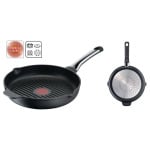 Tefal So Chef E2334055, круглая, сковорода-гриль, черный, титан, 175 °C, литой алюминий - фото