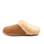 Тапочки из овчины Minnetonka Sheepskin с потертостями, серый - фото 3