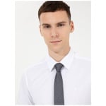 Обычная белая мужская рубашка Slim Fit с классическим воротником MEDELLIN-2 Pierre Cardin, белый - фото 2