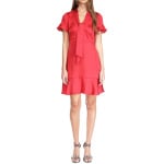 Платье Michael Kors Cheetah Plisse Tie Dress, цвет Crimson - фото 4