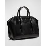 Миниатюрная сумка Antigona Lock с верхней ручкой в ​​кожаной коробке Givenchy, цвет Black - фото 4