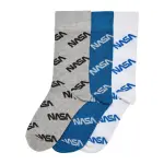 Базовые носки MisterTee "MisterTee Unisex NASA Allover Socks Kids, 3 шт." (1 пара), синий - фото