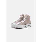 Высокие кроссовки Converse Chuck Taylor All Star Lift Platform, камень / белый - фото 3