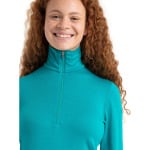 Рубашка Icebreaker Oasis Long Sleeve Half Zip, цвет Flux Green - фото 3