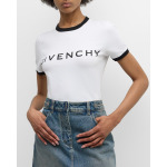 Футболка с логотипом и короткими рукавами Givenchy, цвет Whiteblack - фото 7