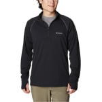 Рубашка Columbia Narrows Pointe1/2 Zip, цвет Black/City Grey - фото