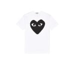 Футболка Comme des Garçons Emblem Cotton, цвет White & Black - фото