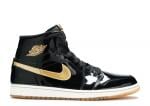 Air jordan 1 retro high og black and gold hot sale